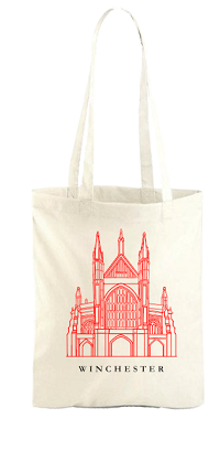Winchester cathedral tote bag